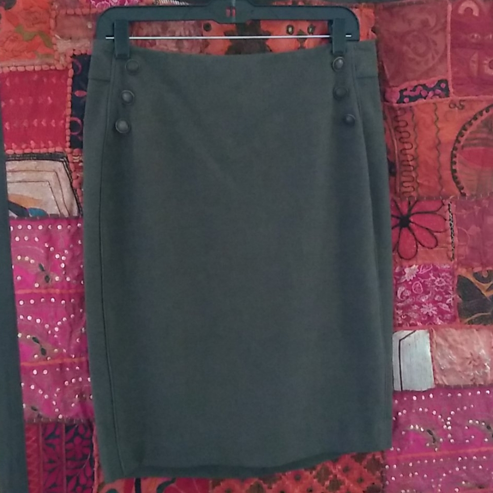 The Limited Olive Green skirt